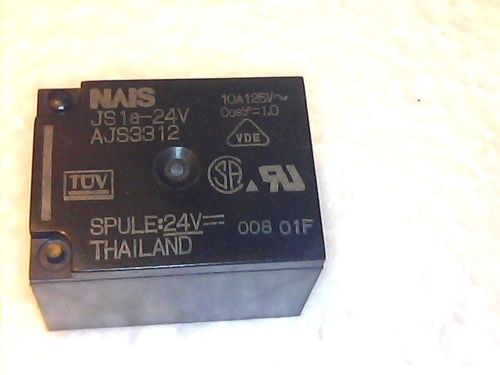 AJS3312 POWER RELAY SPST-NO 24VDC, 10A, PC BOARD; RELAY TYPE POWER; COIL VOLTAGE
