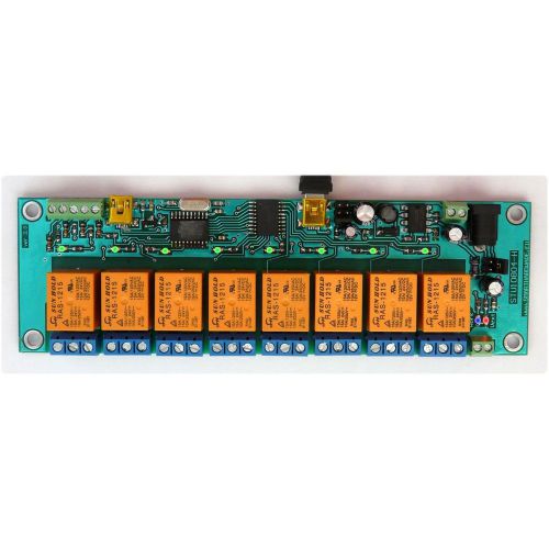 Stu10804-h usb controller 8 out 4 inputs 12v relay home automation board com hid for sale