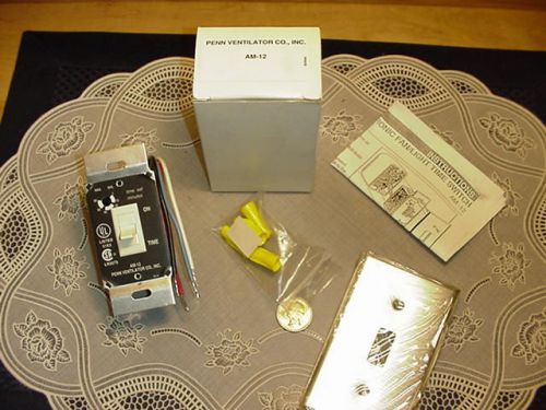 Penn Ventilator Company AM-12 Electronic Fan/Light Time Switch NEW IN BOX!