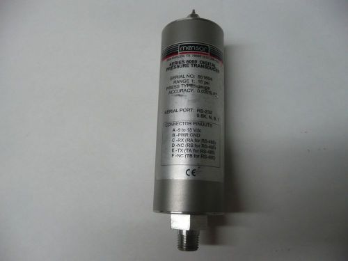 Mensor Series 6000 Pressure Sensor Transducer 0-15 psi, 0.02% Accuracy, Digital