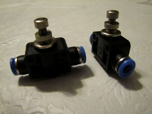 New pneumatic flow speed  control  1/4&#034; od push to connect inline one touch for sale