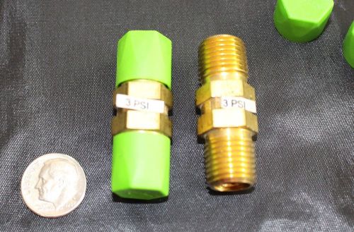 Nupro/swagelok brass, 1/4&#034; mnpt poppet relief check valve 3 psi for sale
