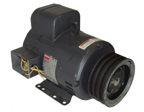 Dayton 6k854 general purpose motor 5-hp dripproof 1725 rpm &amp; pulley / warranty for sale