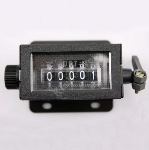 Mechanical 5 Digit Click Counter Manual Hand Tally New