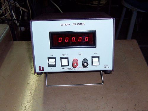 Lafayette Ins. Co. model 54030 Lab Stop Clock