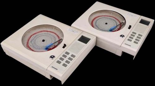 Lot 2 dickson thdx temperature humidity dew point circular chart recorder parts for sale