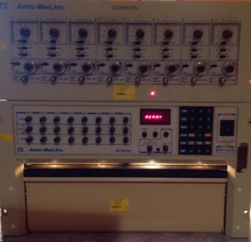 Astro Med MT9500 High Speed Direct Writing Recorder 8 Amplifiers C950R +Keyboard