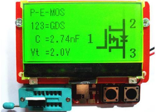 Stronger than M8 12864 LCD Transistor Tester Capacitance ESR Meter Diode Triode