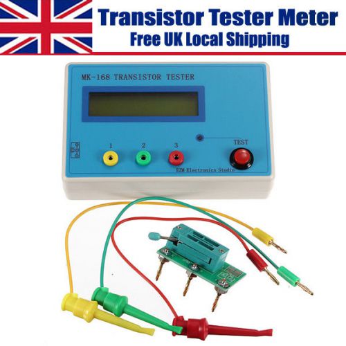 Transistor tester diode esr resistance triode capacitance meter pnp mos npn -uk for sale