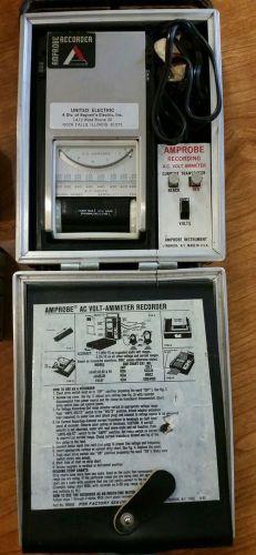 AMPROBE AC VOLT AMMETER RECORDER WITH CHARTS