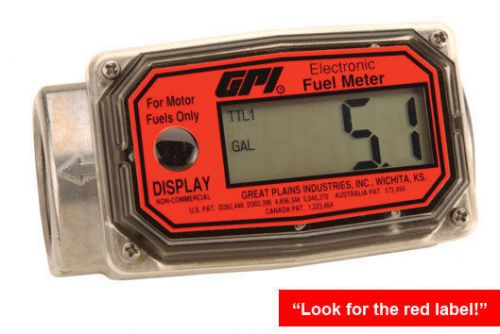 Great Plains 113255-1 Fuel Meter 1&#034;NPT GALLONS FREE SHIP US48 Gas Diesel 01A31GM