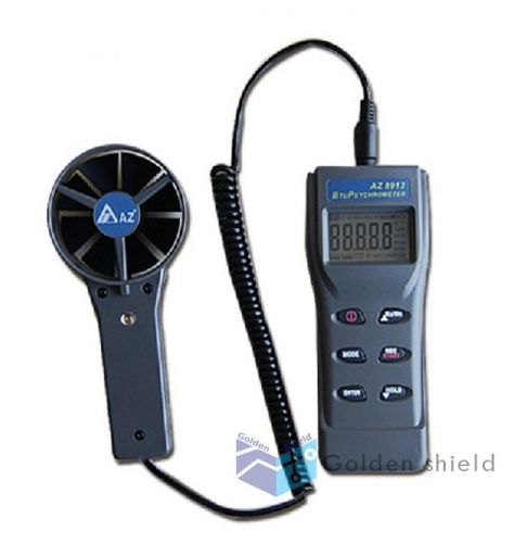 AZ-8912 Windspeed Meter Anemograph Anemometer Meter +RH% TEMP/ DEW POINT