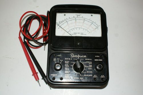 Vintage Simpson 260  Series 2 Model Analog - VOM Volt-Ohm-Milliammeter