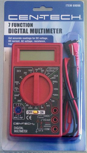 Digital Multimeter: DC Voltage, DC Current, AC Voltage, Resistance, Battery Test