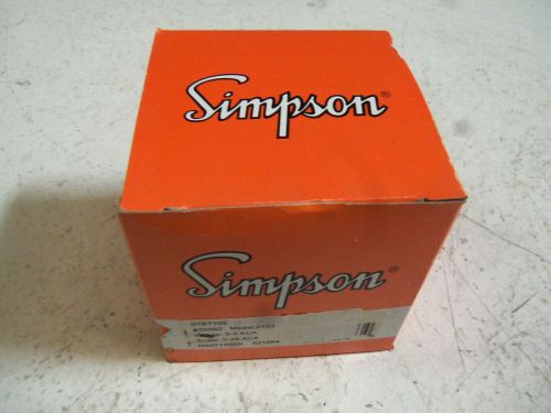 SIMPSON MODEL 2153 0-25 AMPERES 35082 PANEL METER *NEW IN BOX*
