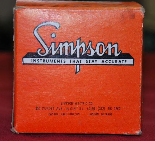 Simpson Model 57 3-1/2&#034; AC Ammeter.  Looks Brand New!!
