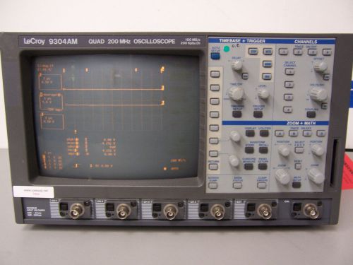 7894 lecroy 9304am quad 200 mhz oscilloscope 100ms/s 200kpts/ch for sale
