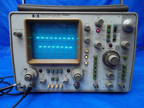 Hp 1740a 2 channel 100 mhz oscilloscope for sale
