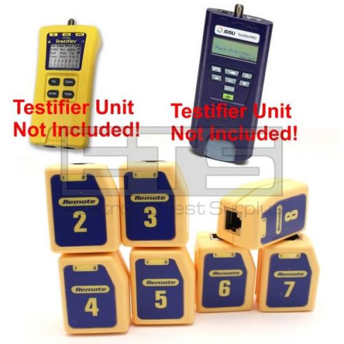 Test-Um JDSU Testifier Pro TP350 TP655 TP608 Network Remote Identifiers Set 2-8