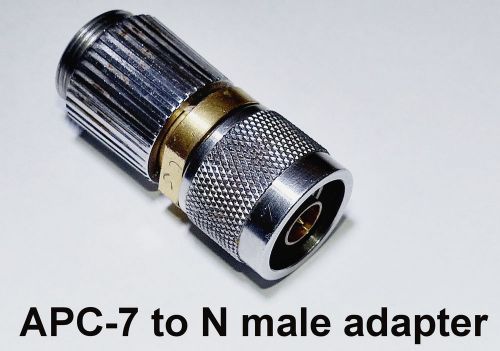 18 ghz apc-7 to n male adapter. tested and guaranteed. ships free in usa. for sale