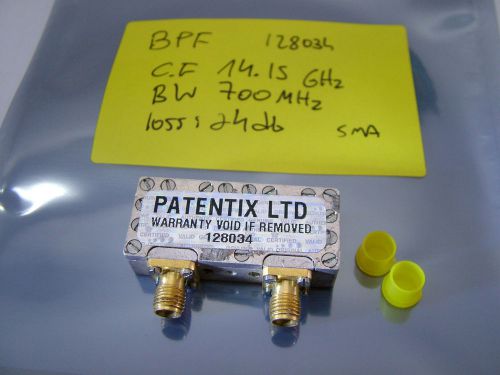 RF BANDPASS FILTER CF 14.15GHz BW 700MHz 128034 SMA