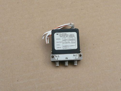 Teledyne Microwave Coaxial Failsafe Latching Relay CS-33S1S-1, 24-30 VDC, SMA,RF