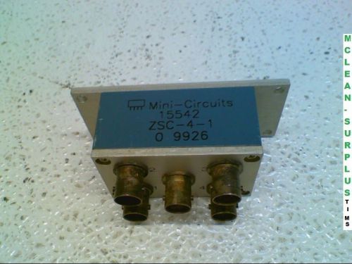 Mini-Circuits ZSC-4-1 15542 0 9926 Power Splitter Combiner, Pulled From Working