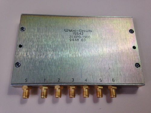 Mini circuit power splitter / combiner zc6pd-1900 sma 6 way for sale