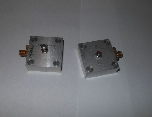 WR62 Qty 2 Waveguide to Coax adapters  RF Junk Low Profile