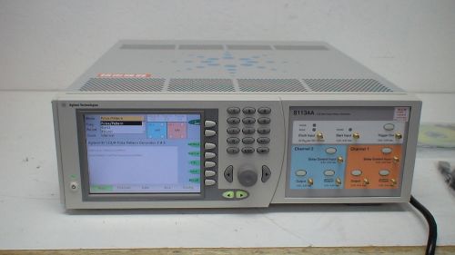 Agilent 81134a pulse/pattern generator: 15 mhz - 3.35 ghz, 2 output ch,  2 vp-p for sale