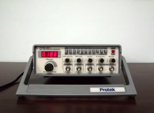 PROTEK B8011 2MHz SWEEP FUNCTION GENERATOR w/(2) BNC Cables &amp; Power Cord