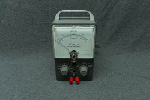 Vintage Restored Heatkit Model AW-1 Audio Watt Meter 0-50 Watts RMS Tube Amp
