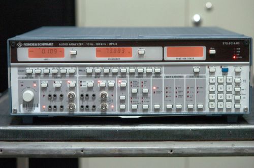 Rohde &amp; schwarz / r&amp;s upa3 10 hz to 100 khz audio analyzer with opts b1 b6 b8 b9 for sale