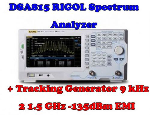 Dsa815 rigol spectrum analyzer + tracking generator 9 khz 2 1.5 ghz -135dbm emi for sale