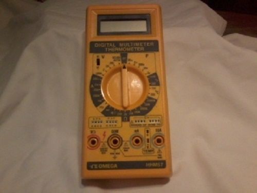 &#034;Omega&#034; Multimeter/Thermometer #HHM57 With leather Carrying Case