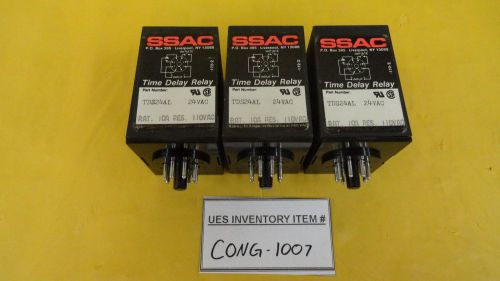 SSAC TDS24AL Time Delay Relay Digi-Set Lot of 3 Used Working