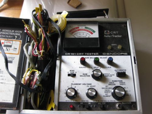 Vintage SENCORE CRT Cathode Ray Tube Auto Tester Tracker, CR161