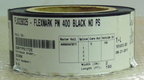 Flexcon / Flexmark PM 400 Black NO PS - FLX028025 Size - 2 in x 150 ft