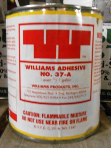 WILLIAMS PRODUCTS, EVERLASTIC #37-A CONTACT ADHESIVE, 1 QUART