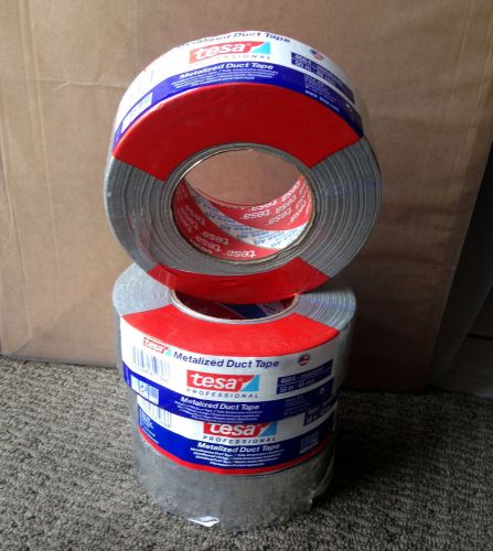 Duct tapes 2&#034;x55 Yds silver grey 4 rollsTESA brand
