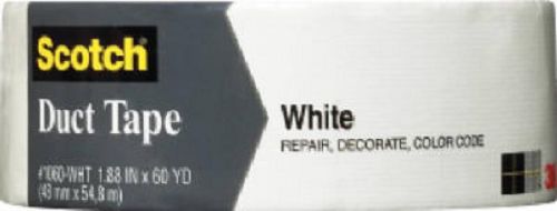 3M Scotch 2&#034; x 60 YD, White, Multi-Purpose Duct Tape 1060-WHT-A