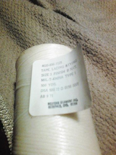 1 roll 500 yds western filament polyester tape cord dsa 500 72 d mil-t-43435a  1 for sale