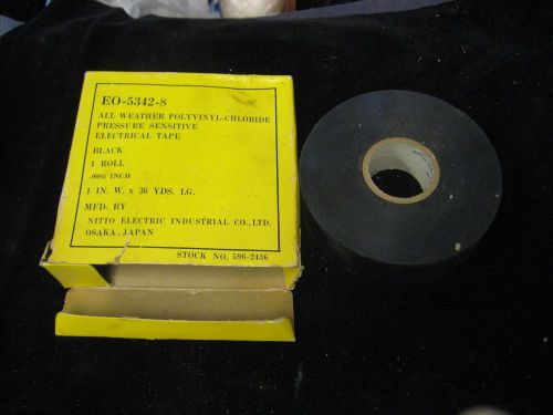 Vintage eo-5342-8 nitto polyvinyl chloride pressure sensitive electrical tape for sale