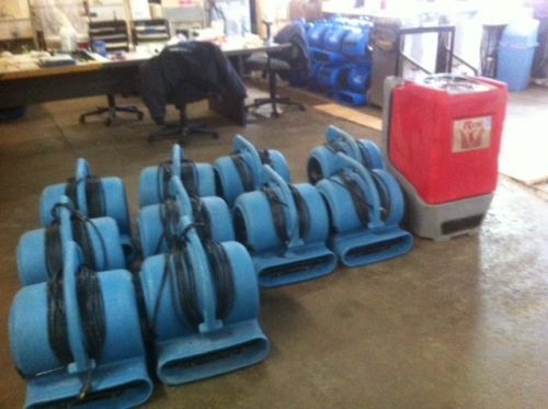 Restoration Drying Package  10 Air Movers and 1 Dehumidifier