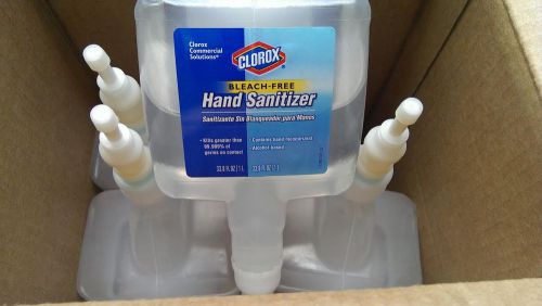 3 clorox touchless hand sanitizer refill clear bleach-free liquid 1ltr -3 lot for sale