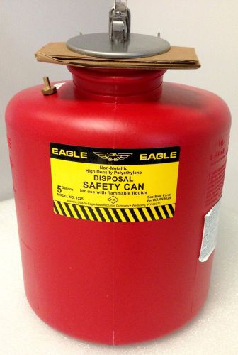 5 Gallon Polyethylene Disposal Can Red Eagle Model 1525