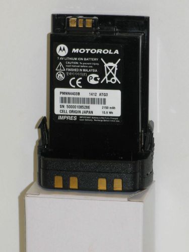 Motorola apx battery impres pmnn4403 7.4v lithium ion battery for sale