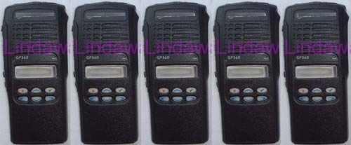 5x brand new front case housing cover for motorola gp360 radio for sale