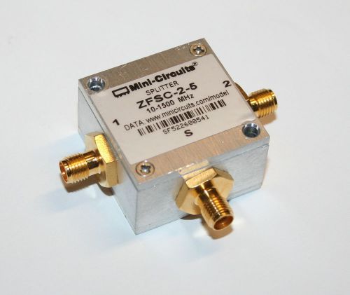 Minicircuits rf splitter / power combiner zfsc-2-5 sma 2-way for sale