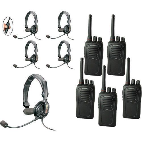 SC-1000 Radio Eartec 5-User Two-Way Radio w/ Slimline Single Inline SSSC5000IL